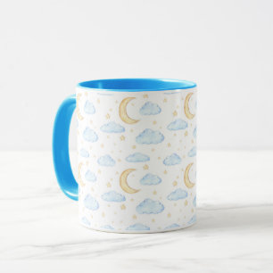 Moonenstars und Wolkenmuster Tasse
