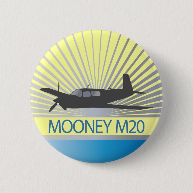 Mooney M20 Aviation Button (Vorderseite)