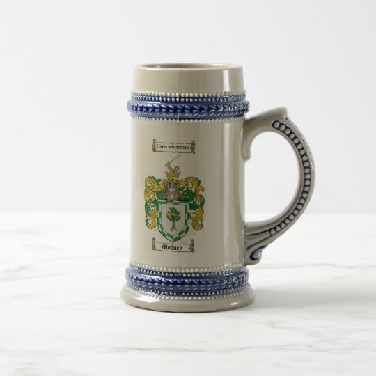 Mooney Wappen Stein Bierglas
