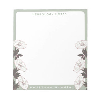Moonflower Herbology Notepad Notizblock