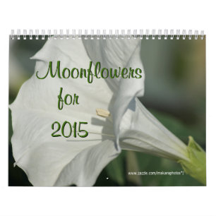 Moonflower Kalender---Edit-JAHR, wie gebraucht Kalender