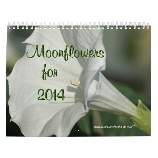 Moonflower Kalender-EDIT JAHR, wie gebraucht Kalender (Titelbild)