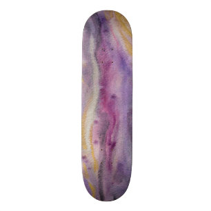 Moonglow Gold Abstrakte Malerei Skateboard