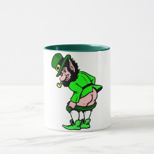 Mooning Leprechaun Tasse (Zentrum)