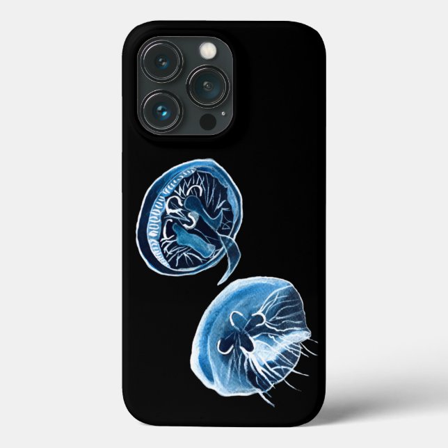 MoonJellyfish Aquarellkunst Case-Mate iPhone Hülle (Rückseite)