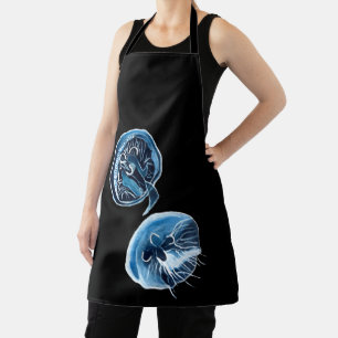 MoonJellyfish Aquarellkunst Schürze