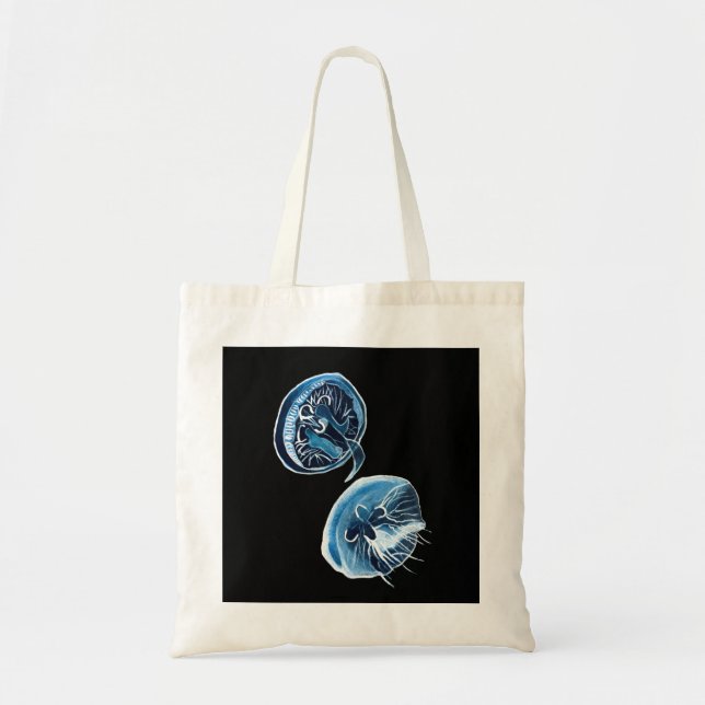 MoonJellyfish Aquarellkunst Tragetasche (Vorne)