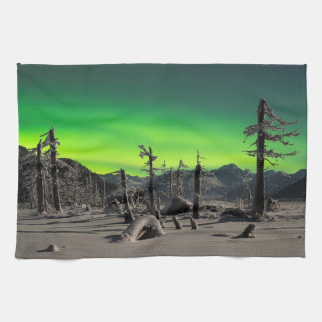 Moonlight Aurora Geschirrtuch (Horizontal)