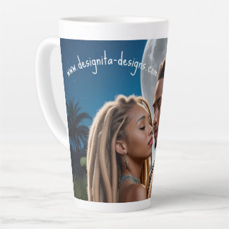 Moonlight Couple Love Mug – Romantic Digital Art  Milchtasse
