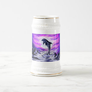 Moonlight Dolphin Bierglas