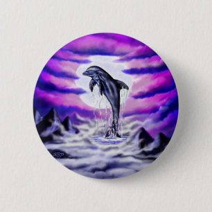 Moonlight Dolphin Button