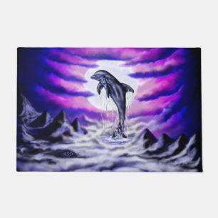 Moonlight Dolphin Fußmatte