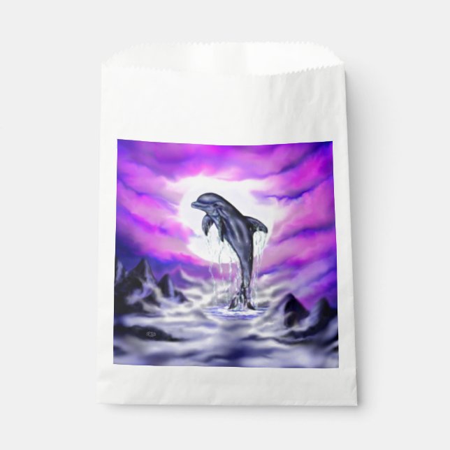 Moonlight Dolphin Geschenktütchen (Vorderseite)