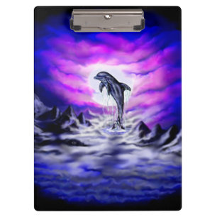 Moonlight Dolphin Klemmbrett