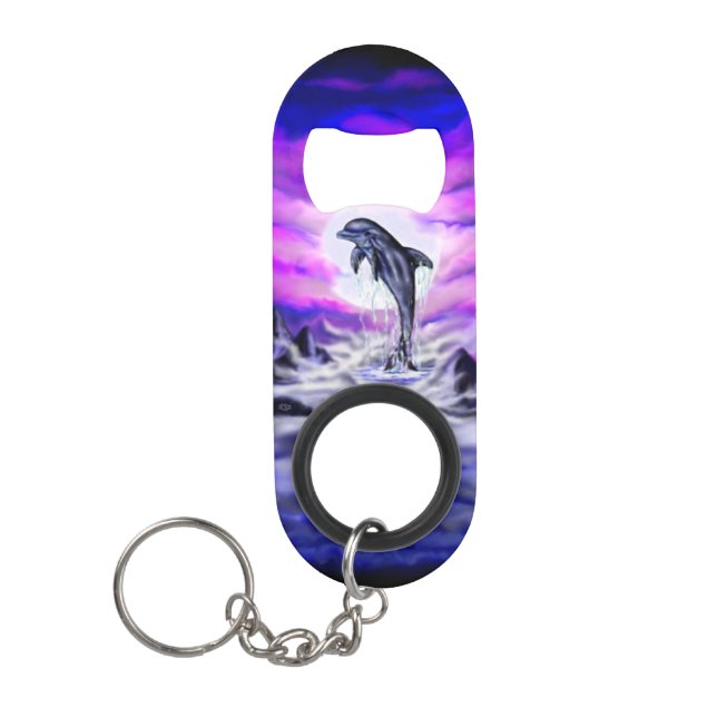 Moonlight Dolphin Mini Flaschenöffner (Vorderseite)