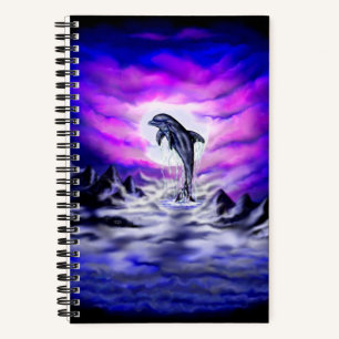 Moonlight Dolphin Notizbuch