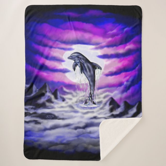 Moonlight Dolphin Sherpadecke (Vorderseite)
