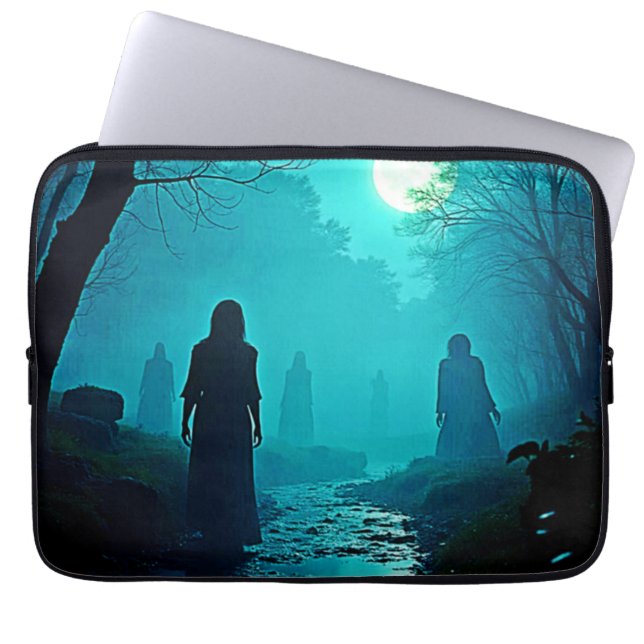 Moonlight Forest Spirits Design Laptopschutzhülle (Vorderseite)