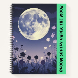 Moonlight Garden - Elegantes BlumenNotebook Notizbuch