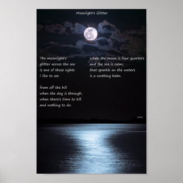 Moonlight-Glitzer Poster (Vorne)