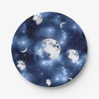 Moonlight Glow Moon Phasen in Sky Clouds