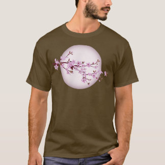 Moonlight Japanisch Sakura Cherry Blossom T-Shirt