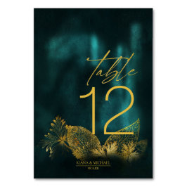 Moonlight Romance Wedding Emerald Green ID881 Tischnummer