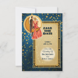 Moonlight Romance Wedding Save The Date - Blonde Einladung