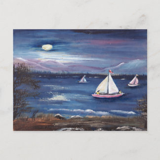 Moonlight Sail Postkarte