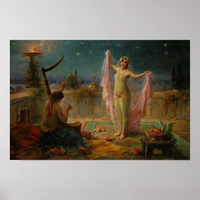 Moonlight Serenade von Hans Zatzka - Poster (Vorne)