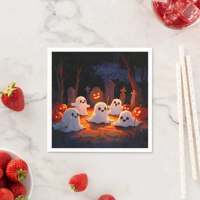 Moonlight Spooky Ghost Tales Serviette (Beispiel)