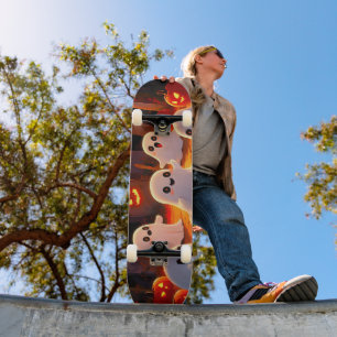 Moonlight Spooky Ghost Tales Skateboard