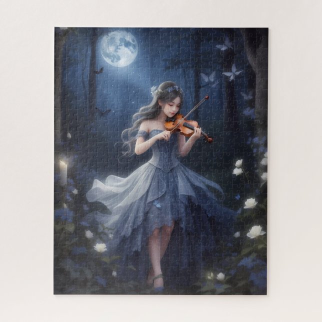 Moonlight Symphony - Dreamy Violin Playing Girl (Vertikal)
