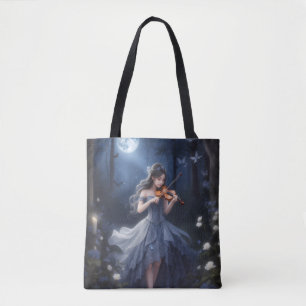 Moonlight Symphony - Dreamy Violin Playing Girl Tasche