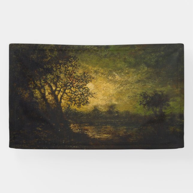 Moonlight (von Ralph Albert Blakelock) Banner (Horizontal)