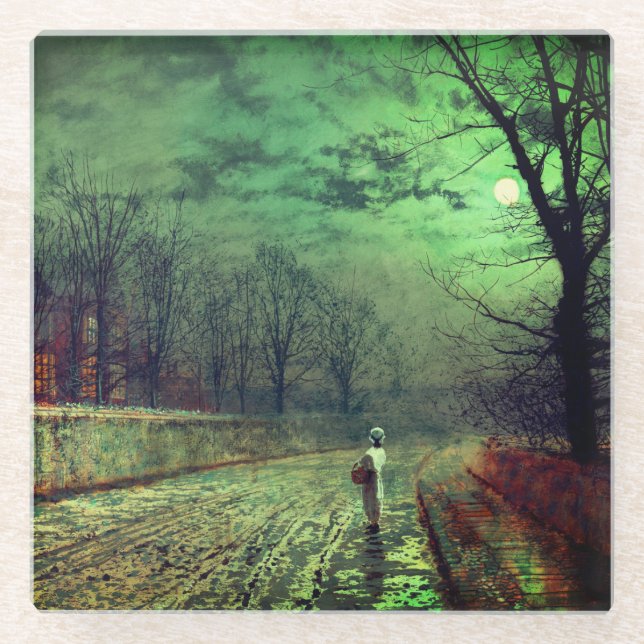 Moonlight Walk Glasuntersetzer (Vorderseite)