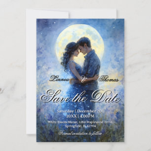 Moonlight Wedding Celestis Liebe Night Sky Thema Save The Date