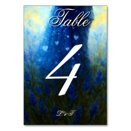 Moonlight Wedding Celestis Liebe Night Sky Thema Tischnummer