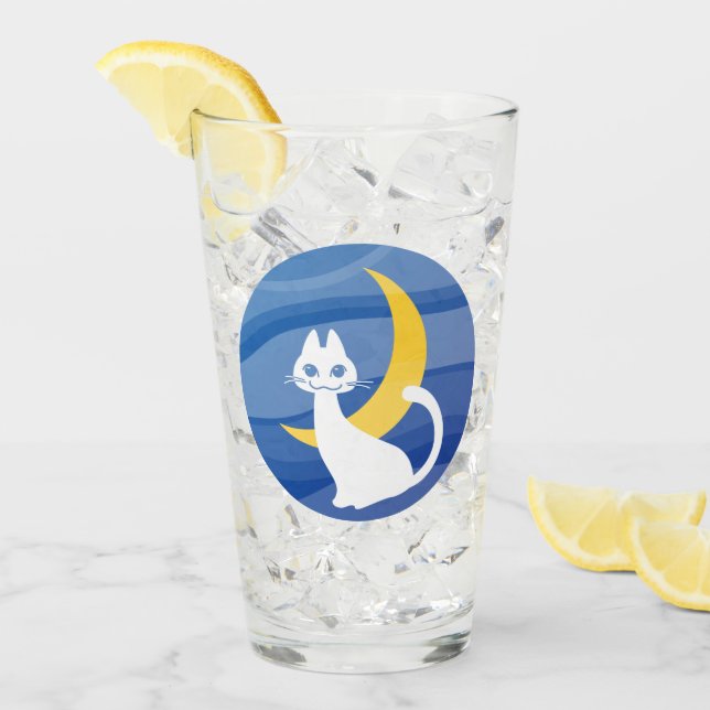 Moonlight white cat glas (Vorderseite Ice)
