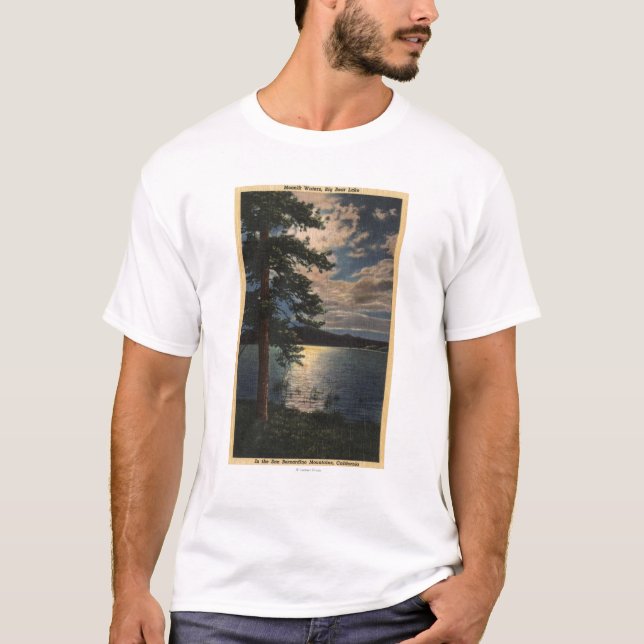 Moonlit Ansicht des Sees T-Shirt (Vorderseite)