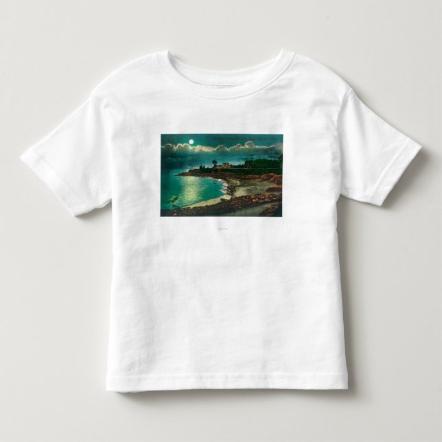 Moonlit Ansicht des Vue de L'EauSanta Cruz, CA Kleinkind T-shirt (Vorderseite)