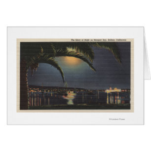 Moonlit Ansicht von Newport-Bucht