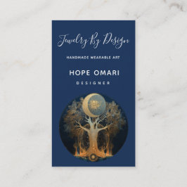 Moonlit Ascension | Tree of Life Design Visitenkarte