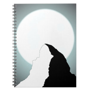 Moonlit Berg Notizblock