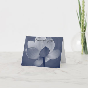 Moonlit Blume danken Ihnen Anmerkungen Dankeskarte
