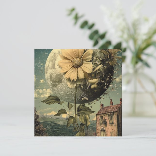 Moonlit Blume und Vintager Charme (Stehend Vorderseite)
