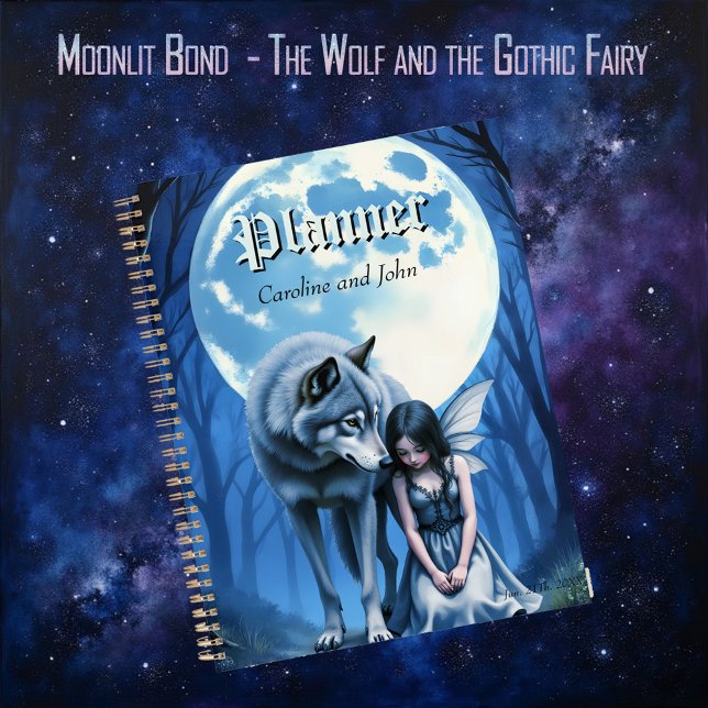 Moonlit Bond – The Wolf and the Gothic Fairy.   Planer (Von Creator hochgeladen)