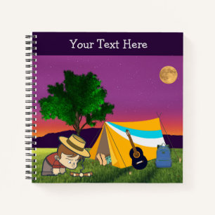 Moonlit Campfire Träume Notizbuch