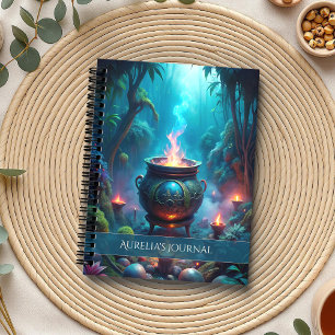 Moonlit Cauldron Grimoire - MondHexenzauber Notizbuch