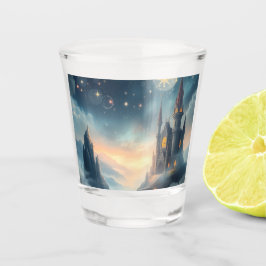 Moonlit Celestial Castle Schnapsglas